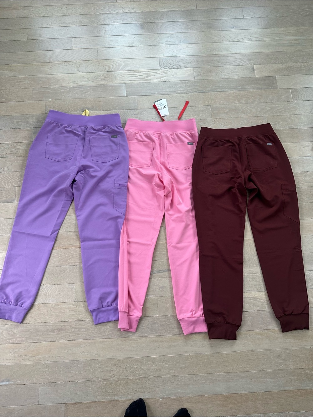 FIGS Zamora Joggers - Wild Iris, Sunrise Pink, Walnut - Picture 5 of 5